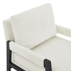 Brassex - Chaise d'appoint 476238 Hugo - beige-Structure en bois d’acacia et en bois de caoutchouc