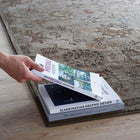 Modway - Hana Treillis floral vintage vieilli Tapis de 5 pi l x 8 pi L - Argent, bleu, beige et brun-Fil polypropylène à deux fils