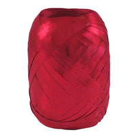 JAM Paper - Ruban à friser - 3/8" de largeur x 66 pieds - Rouge métallisé - paquet de 6-Ruban de curling métallique rouge