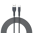 Câble Type C Basic Tech de 3 pi - Charbon-Élégant et sans enchevêtrement