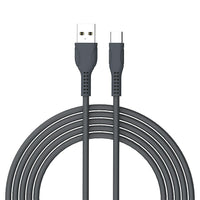 Câble Type C Basic Tech de 3 pi - Charbon-Élégant et sans enchevêtrement