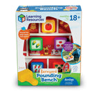 Learning Resources - Banc de battage de basse-cour - Lot de 2-Amusement de motricité fine à la ferme : les enfants développent la force de la main, la coordination et d'autres compétences motrices fines essentielles en martelant les chevilles de ce jouet pour tout-petits !
