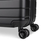 Atlantic - Riptide Abs 28 po Spinner extensible - Noir-L'alimentation latérale protège les bagages lorsqu'ils sont placés à l'horizontale (uniquement pour les formats moyen et grand)