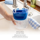 Vileda - H2prO Système de vadrouille à plat-Tête de vadrouille en microfibre réutilisable et lavable à la machine pour une utilisation durable et économique