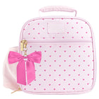 Fit And Fresh - Sac à lunch townsend avec breloque - petits cœurs roses-Boite à lunch pour le travail, avec isolation thermique de qualité pour garder le contenu au frais pendant des heures