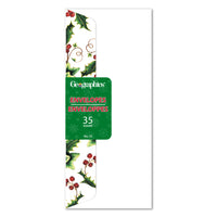 Geographics - Enveloppes No.1o, Houx et Lierre - 35 Pqt-Compatible avec les imprimantes jet d'encre et laser