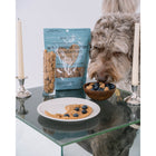 Dexypaws - Friandises pour chiens au beurre de cacahuète et aux myrtilles-Sans soja et sans maïs