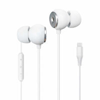 Helix - Écouteurs intra-auriculaires USB-C écologiques - Blancs-languette de suspension en papier