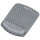 PlushTouchâ„¢ Tapis de souris/repose-poignet, treillis gris-La base antidérapante assure que le repose-poignet reste bien en place