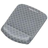 PlushTouchâ„¢ Tapis de souris/repose-poignet, treillis gris-La base antidérapante assure que le repose-poignet reste bien en place