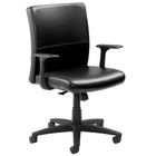 Nightingale - Chaise de conférence à dossier moyen EC1 Series - Noir-Amélioré avec un siège en mousse à mémoire de forme Enersorb pour un confort et une durabilité améliorés