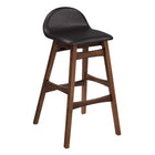 Modway - Juno Tabouret de bar - Brown - Ensemble de 2-Tabouret de bar en bois du milieu du siècle
