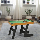 Soozier - Table De Billard Mini Pliant 38 Po- Jeu De Billard De Table Avec Queues-Les bandes de rebond permettent des ricochets semblables à ceux d'une véritable table 