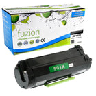fuzion - Lexmark 50F1X00 Cartouche de toner remanufacturée - Extra Haut Rendement - Noir-Noir