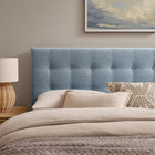 Modway - Emily Tissu tapis Tête de lit Queen size, Bleu ciel-Tête de lit Queen size