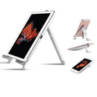NuTech - iPad multifonctionnel Support pour téléphones, tablettes et laptops - Argenté-Compatible avec iPad, Galaxy Tab, etc., pour tablettes de 7 à 10 pouces