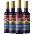 Torani - Sirop lavande -750 mL - paquet de 4-Plus que simple café : Idéal pour les lattes, les thés, les spritz, les desserts et bien plus