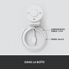 Logitech Brio 300 Webcam Full HD avec confidentialité, micro à réduction de bruit -  Blanc-9