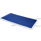 HOMCOM - Tapis flottant enroulable pour lac - 10 pi x 5 pi - bleu-Le tapis flottant possède une couche intermédiaire en maille prise en sandwich entre les couches de mousse pour plus de durabilité et de solidité
