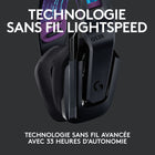 Logitech G535 LIGHTSPEED Casque gaming sans fil - Noir-Léger et confortable: avec seulement 236 grammes, G535 est plus petit et plus léger que G733. Le bandeau de suspension réversible permet de répartir le poids et il est réglable pour un ajustement personnalisé.