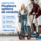 Gyrocopters - Trottinette électrique J30 pour adultes et adolescents - Vitesse 31 km/h - Autonomie 30 km - Application - Gris-Conçu pour offrir durabilité et facilité d'utilisation, le J30 supporte une charge maximale de 120 kg (264,5 lb)