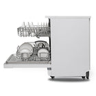 BLACK+DECKER - Lave-vaisselle portatif 18 po - capacité de 8 couverts - 6 programmes de lavage - blanc-L'écran DEL affiche le temps de cycle restant et le délai de départ différé.