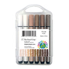 The Pencil Grip - Marqueurs triangulaires Magic Stix Global Skin Tone - Paquet de 12 - Paquet de 6-Les étuis de transport sont faciles à nettoyer et à désinfecter.