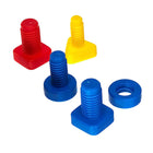 Miniland - MLE45303 Ensemble d'activités scolaires Nuts & Bolts - ensemble de 24 pièces-Plastique durable
