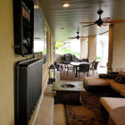 Storm Shell - Housse de protection rigide pour téléviseur d'extérieur avec support mural - 66" H x 75" L-9