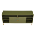 Manhattan Comfort - Meuble TV moderne DUMBO 62,99 po - Vert olive-Garantie limitée du fabricant de 30 jours