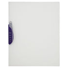 JAM Paper - Couvertures de rapports en plastique avec clip de verrouillage pivotant - format lettre - 9 x 12 - Violet - paquet de 20-Couleur: Violet