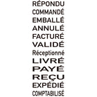 Trodat - Timbre dateur avec mots 1117 - 4 mm - français-4 mm