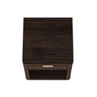 Manhattan Comfort - Ensemble de 2 tables de chevet modernes Evelyn 20" à 1 tiroir - Marron-20 po L x 20 po l x 24 po H