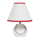 Simple Designs - Enfants Lampe de Table de Baseball-LAMPE DE STYLE SPORTIF: S'adapte au décor des équipes de baseball. La lampe présente une base réaliste style balle de baseball et un abat-jour blanc