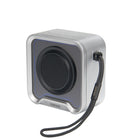 Edifier - Haut-parleur portable Ambient Light BT, étanche et antipoussière IP67, avec basses profondes et microphone intégré – Argent-Équipée d’un haut-parleur large bande de Φ43 mm avec aimants en néodyme et d’un radiateur passif de Φ55 mm, la QS20 est alimentée par un amplificateur en classe D à haute efficacité. Elle délivre 6 W RMS de son dynamique avec des basses percutantes — une puissance étonnante pour son format