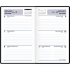 AT-A-GLANCE - Agenda de poche hebdomadaire 2025 - 6 3/16 po H x 3 1/2 po l - Noir - Bilingue-Une semaine sur deux pages lignees, y compris les week-ends