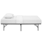Modway - Horizon Acier inoxydable Cadre de lit simple, Brown-Espace de rangement généreux de 14"