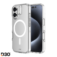 AXS - Crystal Shield D3O Compatible MagSafe Apple iPhone 17 - Transparent-Testé pour des chutes de 8 pieds, soutenu par la technologie D3O 