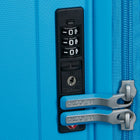 American Tourister - Rejoy Spinner Grand - bleu azur-Les pare-chocs latéraux aident à prévenir les entailles et les rayures.