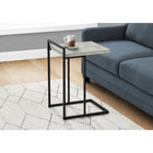 Monarch Specialties - 3631 Table D'Appoint - 25 po H/Faux Bois Gris/Metal Noir-2