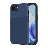 AXS - PROTech Plus étui mince anti-choc avec double couches pour Apple iPhone SE - Bleu Astral-Résistant aux chutes jusqu’a 10 pieds