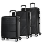 Bugatti - Ensemble de 3 valise rigide ABS - Bruxelles - Noir-Fabriqué en mélange ABS/PC léger