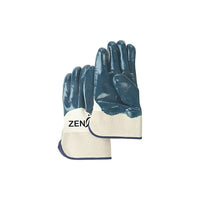 Zenith Safety - Gants À Poignet De Sécurité De Poids Lourd, T-Grand/10, Rêvetement Nitrile, Enveloppe En Coton, paquet de 24-Revêtement Nitrile