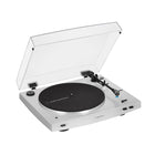 Audio-Technica - Tourne-disque automatique à entraînement par courroie sans fil et analogique - Blanc-Se connecte sans fil aux haut-parleurs et autres appareils équipés de la technologie sans fil Bluetooth ou aux systèmes audio filaires et haut-parleurs alimentés via le câble de sortie double RCA inclus
