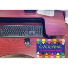 Ashley Productions - Smart Poly Tapis de souris pour ordinateur - 8" x 10" - Tout le monde est le bienvenu ici - Crayons - Paquet de 6-Ensemble de 6 tapis de souris en tissu antidérapant