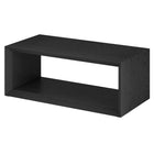 Hudson&Canal - Table basse rectangulaire Osmond 48 po de largeur - Grain noir-Le plateau de table a une capacité de poids de 50 lb