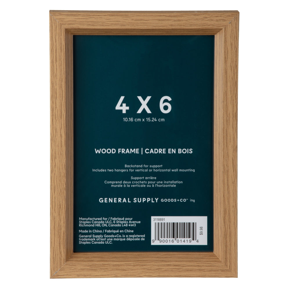 Lot de 2 Cadres Bois Véritable Chêne foncé 40x50 cm avec passepartout
