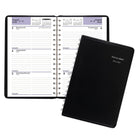 AT-A-GLANCE - Agenda scolaire de bureau hebdomadaire 2026-2027 - 8 po H x 4 7/8 po l - noir - bilingue-Format des pages : 8 po H x 4 7/8 po l