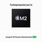 Apple - 15,3 po Portatif MacBook Air, M2, SSD 256 Go, Mémoire unifiée 8 Go, Argent, Anglais-Jusqu’à 24 Go de mémoire unifiée assurant vitesse et fluidité dans tout ce que vous faites
