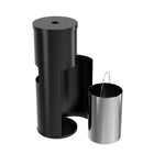 Gritt Commercial - Distributeur de lingettes avec poubelle intégrée - 26,5 L - Noir-Dimensions : 13 po de Longueur x 13 po de largeur x 36 po de Hauteur